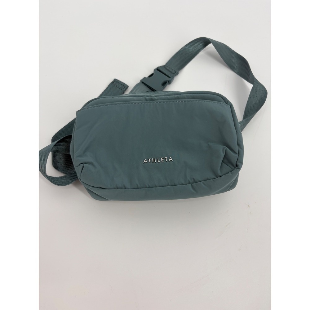 Athleta Revive Belt Bag Teal Blue Green Adjustable Waist Pack Crossbody Bag